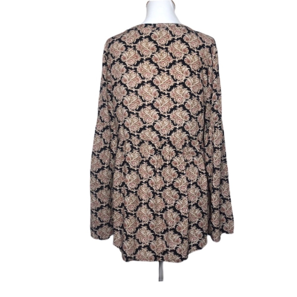 Daniel Rainn Paisley Cottagecore Babydoll Blouse - Picture 7 of 12